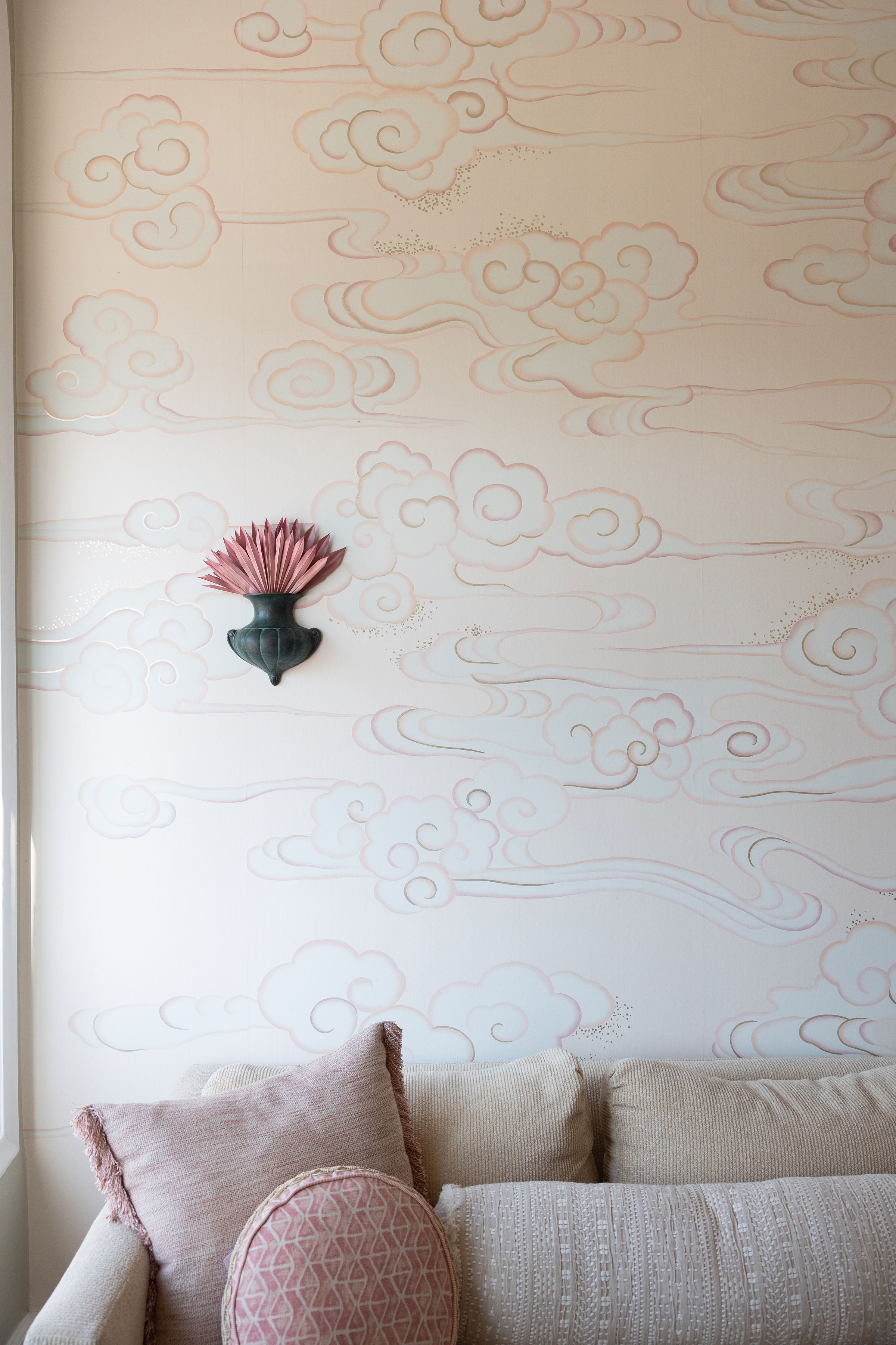 Zephyr – Hand-Painted Wallpaper by Aqualille
