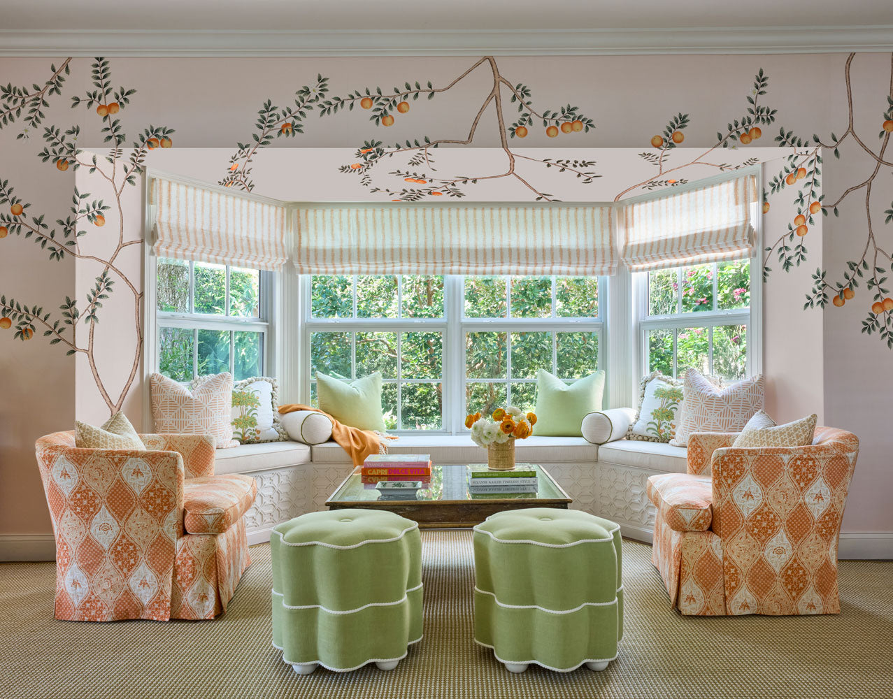 Honeybell Hand-Painted Wallpaper | Aqualille