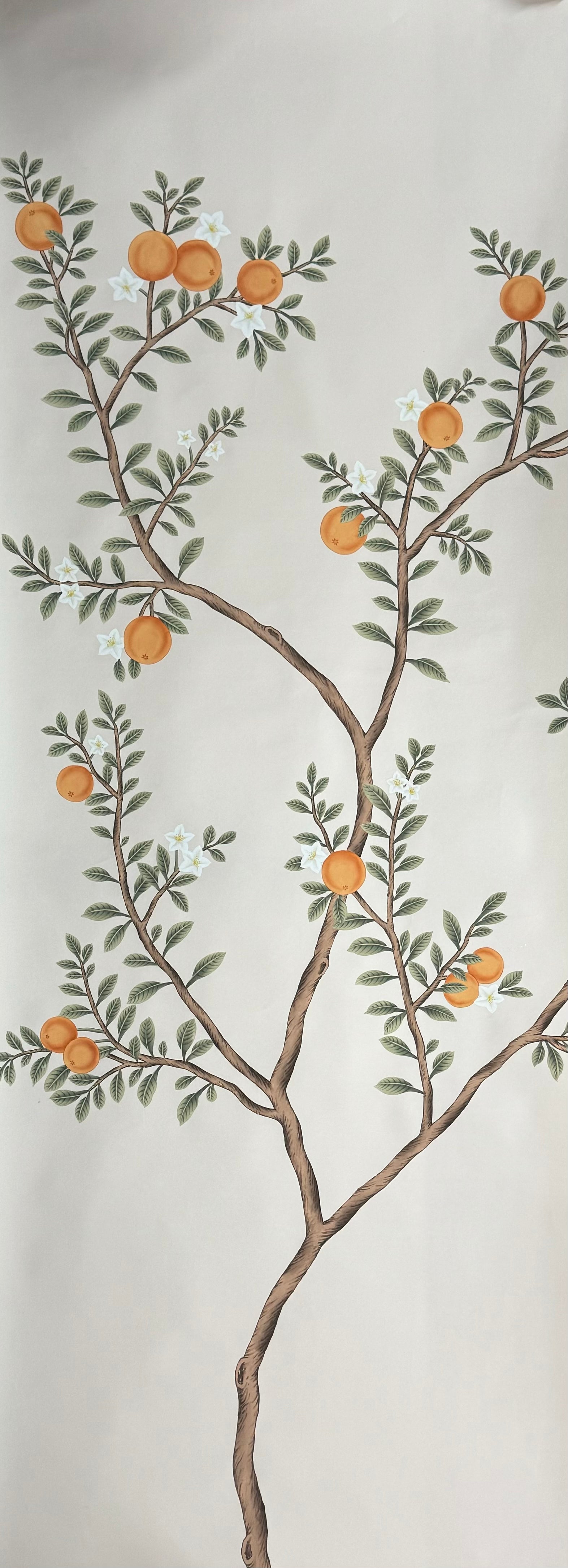 Honeybell – Hand-Painted Wallpaper by Aqualille