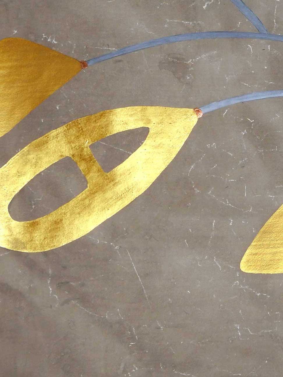 Aqualille archipel putty wallpaper