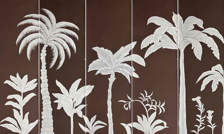 Aqualille Clifton wallpaper in cocoa