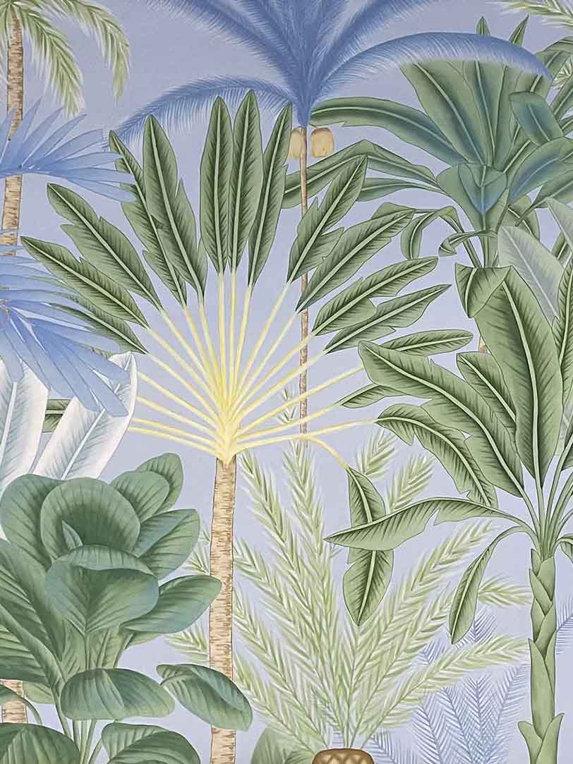 Aqualille Fronds wallpaper in sky
