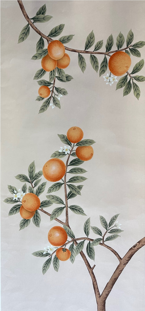 Honeybell – Hand-Painted Wallpaper by Aqualille