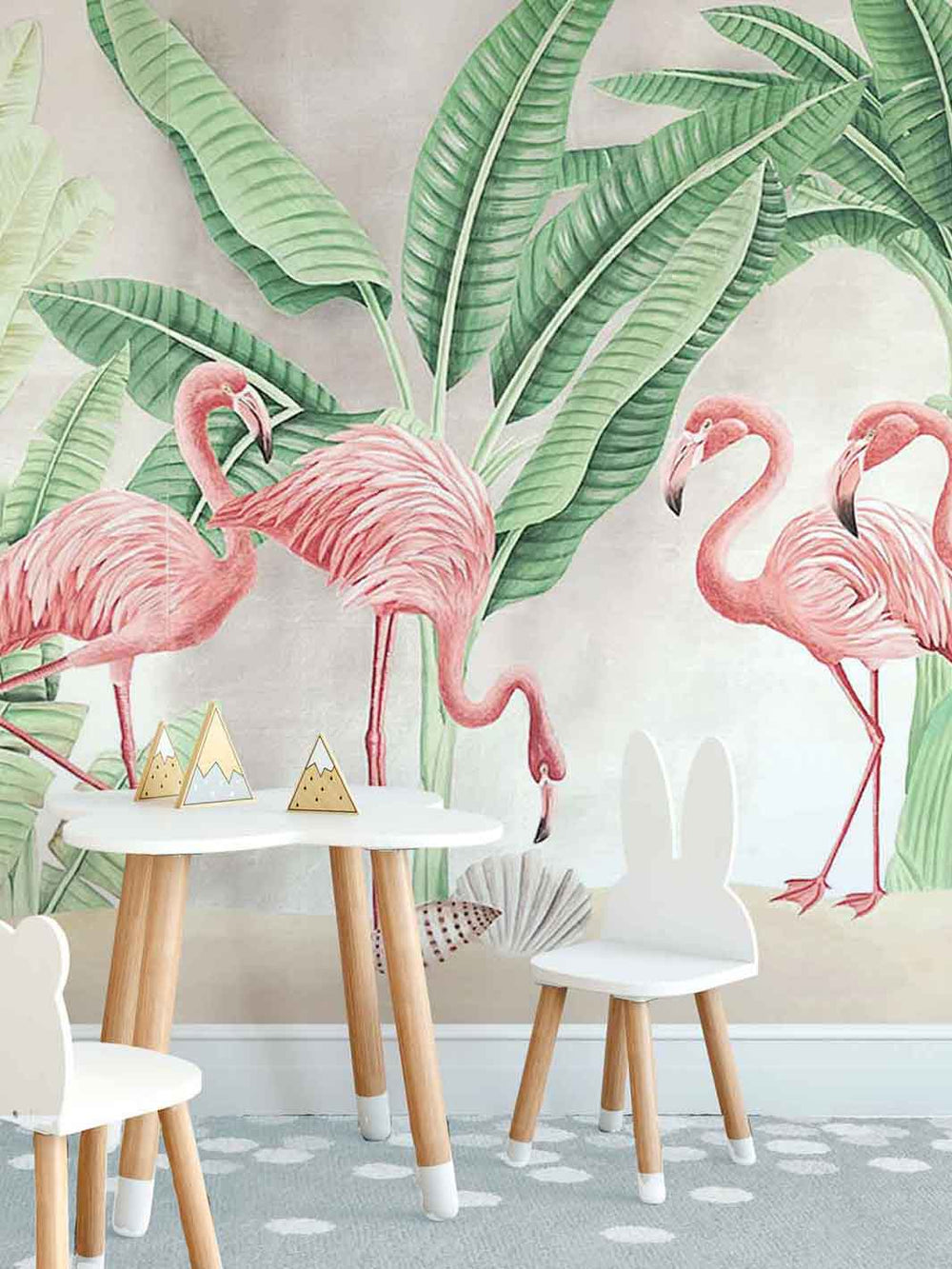Aqualille Mingo wallpaper in a playroom